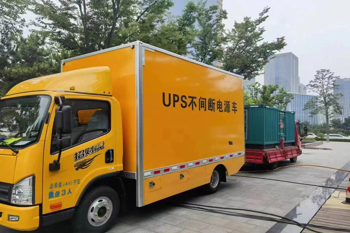 北林发电机租赁施工现场
