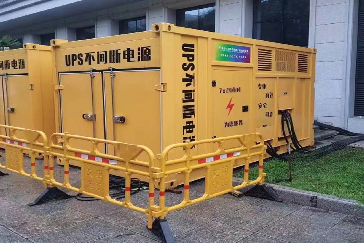 北林发电机租赁施工现场